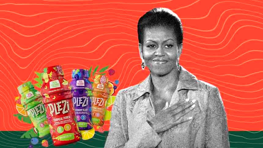 Michelle Obama vira suco para mudar a alimentação da nova geração de americanos
