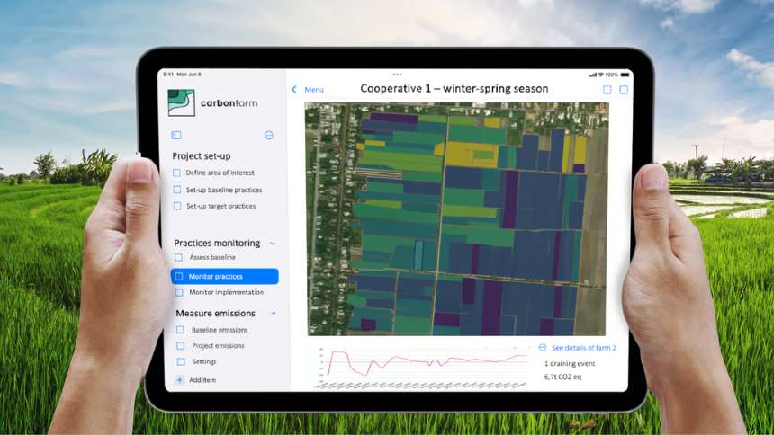 CarbonFarm levanta US$ 2,6 milhões para descarbonizar o arroz com ajuda de IA