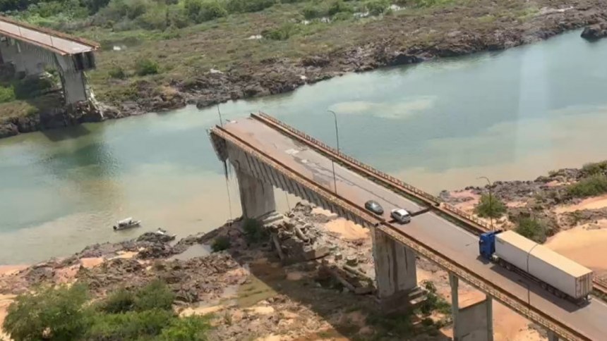 Ponte que caiu entre Maranhão e Tocantins afeta rotas agrícolas (e deixa Pará em alerta)