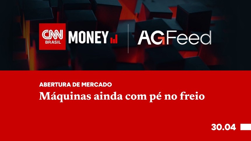 Máquinas ainda com pé no freio