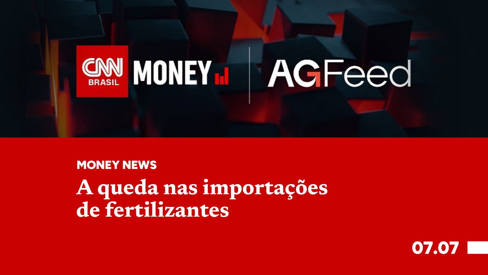 A queda nas importações de fertilizantes